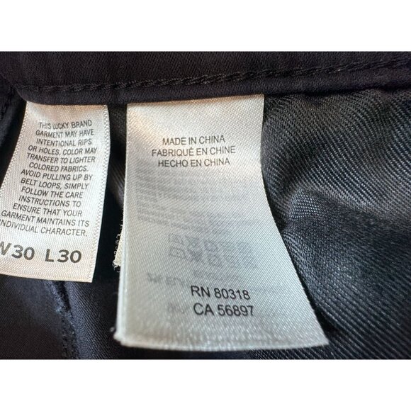 Lucky Brand 410 Athletic Slim Jeans Mens 30x30 Navy Straight Casual - Picture 5 of 11